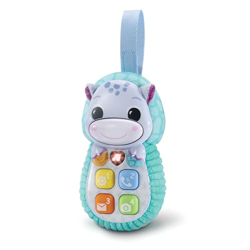 VTech Baby Baby teléfono HIPO Pop It, Teléfono Infantil de Juguete, Regalo para bebés +6 Meses, Estimulación sensorial, Hipopótamo de Juguete, Versión ESP