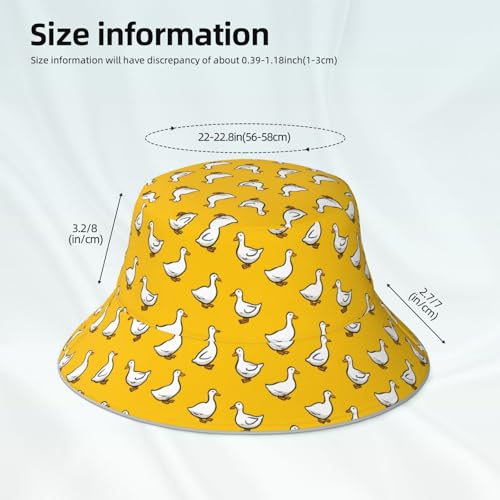 Image of Bucket Hat Double-Side-Wear Reversible Sun Hat Beach Travel Hiking for Women Men