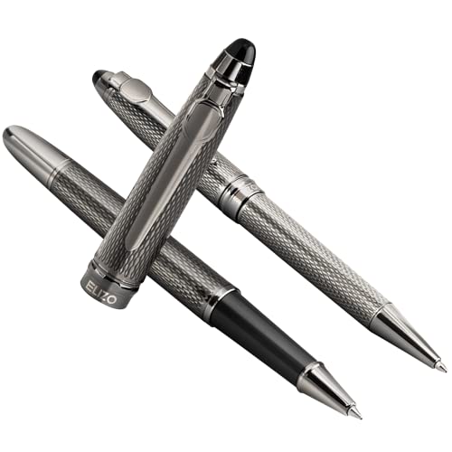 Fancy Pens Luxury Pen Set EDC Pen Nice Pens Cool Pens Best Pens Fine Point Cute Pens Metal Pen Brass Pens Black Pens Executive Boss Gifts For Writers Smooth Writing Pens for Men Women - ELIZO