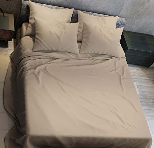 PETTI Artigiani Italiani, Juego de Sábanas Algodon, 100% Made in Italy, Paloma Gris, CAMA 140