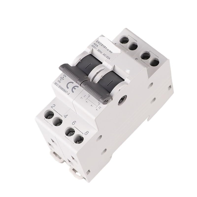 Podwójny ręczny przełącznik transferowy do szyny DIN, modułowy przełącznik przełącznika, wyłącznik blokady 1P 2P 4P 40 A 230 V EKCS101(25A, 4P 400V)