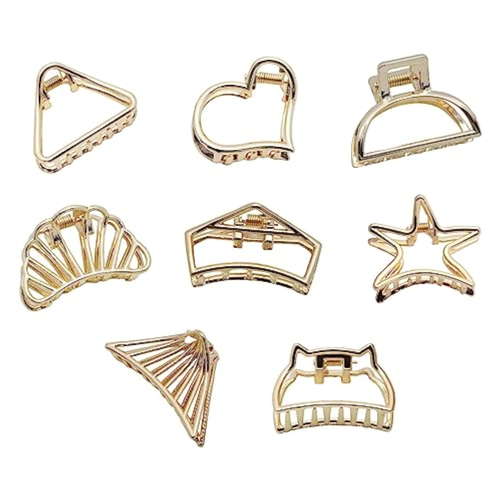 3x Hair Claws Clip Set, Triangle Design