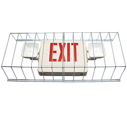 Review Discount Wire Guard Back Mount with Side Mounted Lights 30''- 13.5''- 6'' - (Sign Not Included)