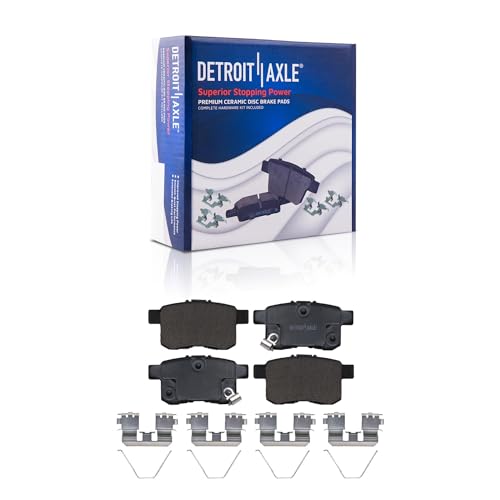 Image of Detroit Axle - Brake Pads for 2011-2012 Honda Accord, 2011-2014 TSX, Ceramic Brake Pads w /Hardware Front & Rear Replacement