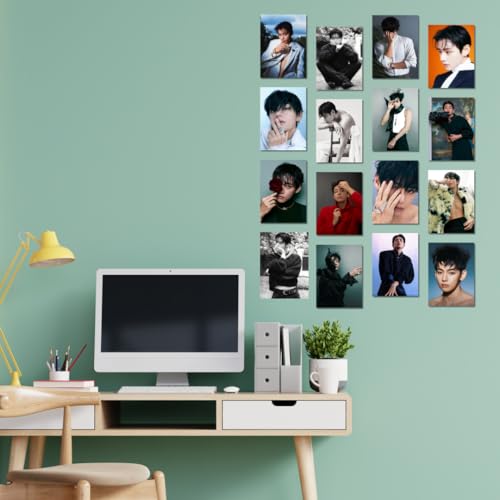 Image of The k-Fandom Store Bangtan V Photocards Pack of 16 (8 x 11 cm) | Taehyung Posters | Pinterest Wall Posters | K-Pop Posters | K-Pop | Wall Prints for Room | For Gifting | For Birthday (Pack of 16)