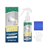 Rimuovi Muffa, Spray Sgrassatore 120ml con Guanti e Strofinacci, Detergente Multiuso Efficace Per Officina Garage Casa Bagno Esterno Cucina Cantina Patio