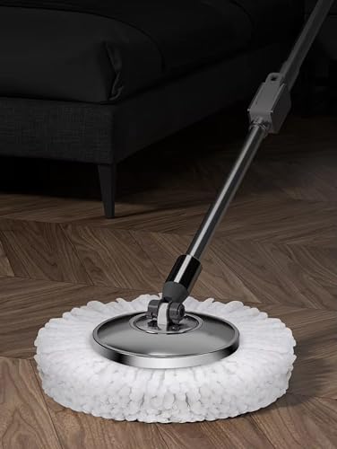 Image of Stainless Steel Mop 360* Rod /Stick /Handle Rotate with Plate (Multicolored)- Mope Head Handle & Refill Heavey Metal Rod