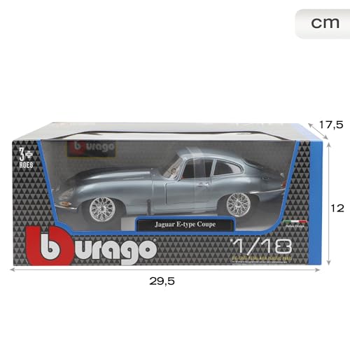 Bburago Jaguar E Coupe 1961 1:18 miniatura 6