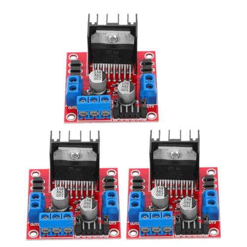 Didiseaon 3pcs Dual H-Bridge Motor Driver Board Module for Dc Stepper Motors Industrial Stepper Driver Controller Drive Plate for Robotics and Intelligent Robot Car Kits