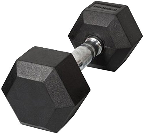 Image of TECHNIX Hexa Rubber Dumbbells Set for Men & Women Professional Exercise Dumbbells (50Kg)