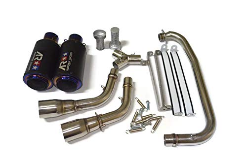 Dual High Mount Aodonly Racing Exhaust Titanium Color For Honda Grom Msx 2013-2020 All Model And Ssr Razkull 125 #TOP3