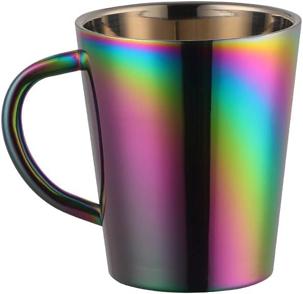 Buyer Star 304 Stainless Steel Coffee Cups with Handle, Double Wall