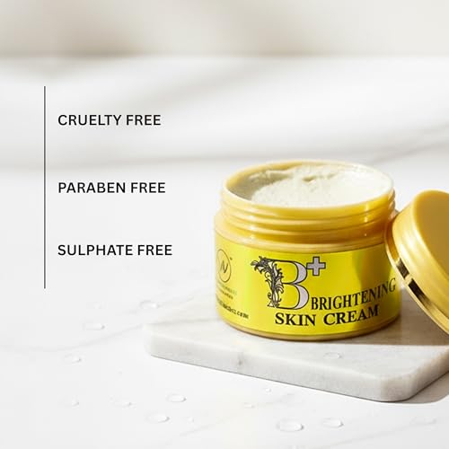 Image of Wise & Secrets B+ Face Brightening Cream 25gm for Dark Spots & Pigmentation | Kojic Acid, Niacinamide & Alpha Arbutin | Melasma & Acne Marks Remover Skin Tone Corrector & Glow Cream | For Men & Women