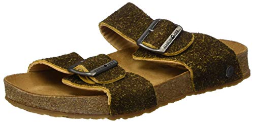 Image of HAFLINGER Andrea Elegant Leather Sandals with Rubber Sole and Cork Latex Footbed Unisex