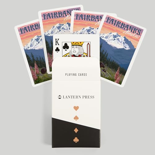 Lantern Press naipes de póker con caja, 52 cartas miniatura 6