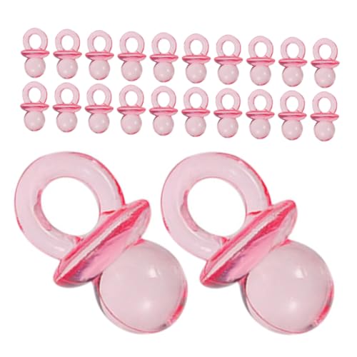 HAPINARY 200pcs Baby Shower Favors Mini Acrylic Pacifiers Gender Reveal Party Supplies Baby Shower Decorations