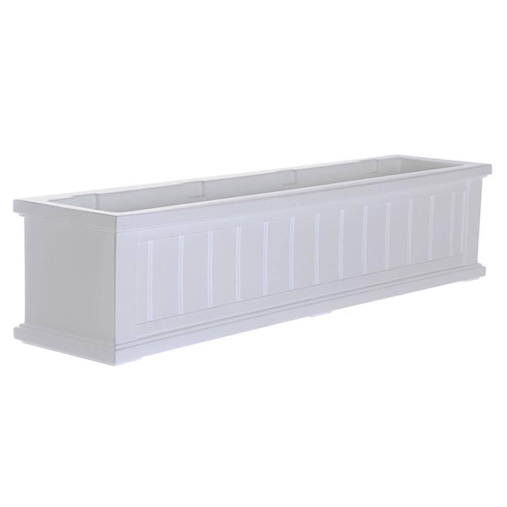 48 in. Window Box in White