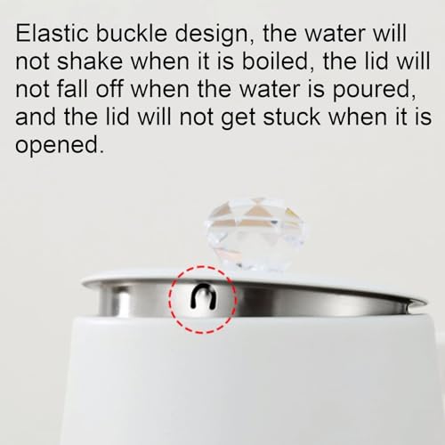 Hervidor Eléctrico de Acero Inoxidable 1L Blanco miniatura 3