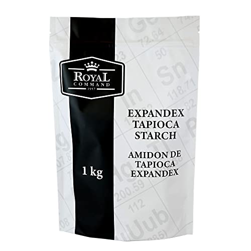 Royal Command Expandex Modified Tapioca Starch - 1Kg (2.2Lb) | Gluten Free Tapioca Flour, Enhance Texture, Flavour And Appearance Of Gluten Free Foods, Thickener #TOP27