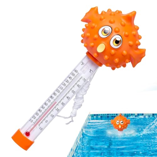 baabeash Termómetro para piscina | Flotador fácil de leer impermeable, termómetro y bañera de hidromasaje, para interior y exterior, de verano, bañera de hidromasaje