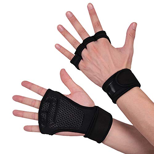 Letsfree Weight Lifting Gloves Wrist Straps Wrist Support Braces for Men & Women