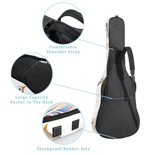 JRHEJTFZ Housse pour guitare acoustique de 1,9 cm d’épaisseur – Imperméable – Durable et élégant – Drapeau abstrait d’Israël, Multicolore 5., 42.9×16.9×4.7 in, Motif imprimé tendance - Les Beatles, Paul McCartney, John Lennon, RIngo Starr, George Harrison JRHEJTFZ Housse pour guitare acoustique de 1,9 cm d'épaisseur - Imperméable - Durable et élégant - Drapeau abstrait d'Israël, Multicolore 5., 42.9x16.9x4.7 in, Motif imprimé tendance – Image 4