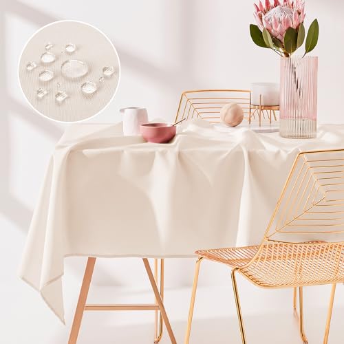 room99 Aura Nappe de Table 140 x 300 cm Imperméable Rectangulaire Facile d'entretien Lavable Anti Tache Protection Décoration de Banquet Toute l'année...