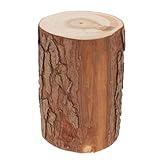 EXCEART Stump Wall Hanging Artificial Tree Stump Plant Stand Round Wooden Flower Holder Shelf for Garden Balcony Indoor Outdoor Decoration - Size L