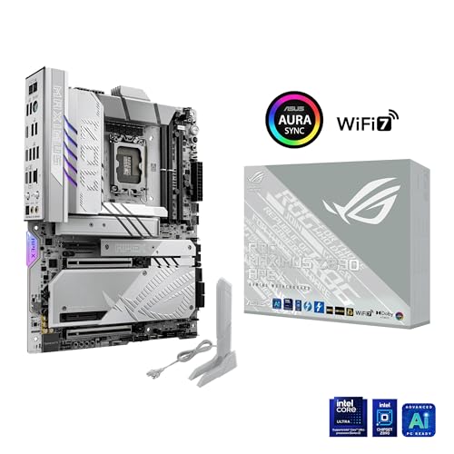 Image of ASUS ROG Maximus Z890 Apex, Intel ATX Motherboard, 22+1+2+2 Power Phases, DDR5 Slot, PCIe 5.0, New Generation GPU, 6 M.2 Slots, WiFi 7, AI Overclocking, PCIe Q-Release Slim Slot