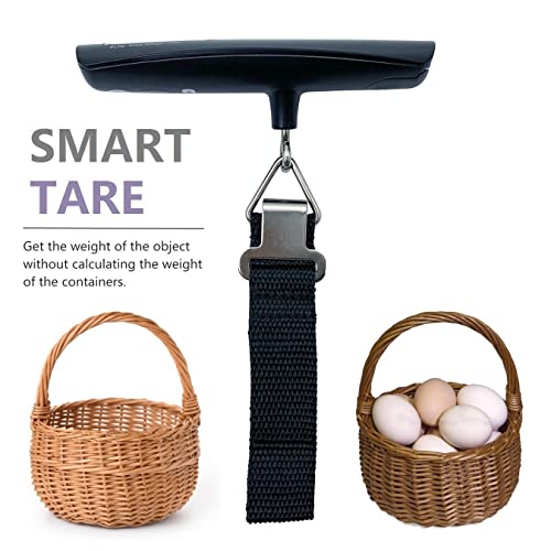 Nutri Fit Luggage Scale Portable Handheld Baggage Scale With Hook Heavy Duty Suitcase Scale For Travel,Overweight Alert Functions,50Kg/110Lbs,Backlight Lcd Display - Black #TOP2