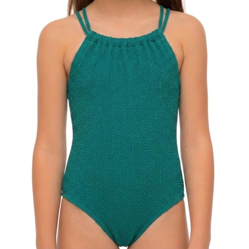 Image of Kanu Surf Girls Jasmine Beach Sport Halter One Piece Swimsuit