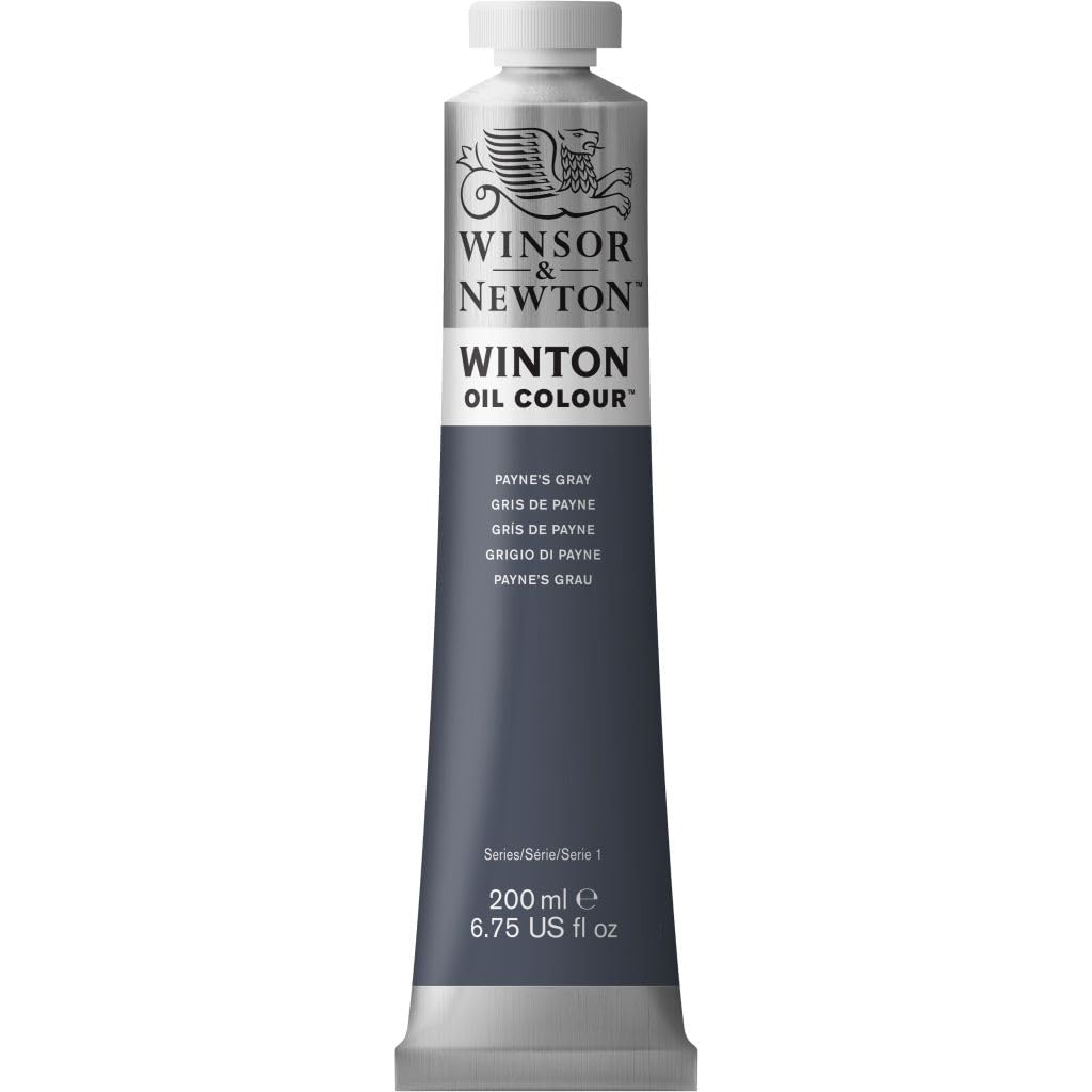 Winsor & Newton : Winton Oil Paint : 200ml : Paynes Grey