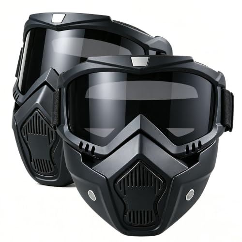 Image of Motorcycle Face Mask Full Face,Dirt Bike Goggles Motocross, ATV, Offroad, Riding Racing Goggles for Men Women