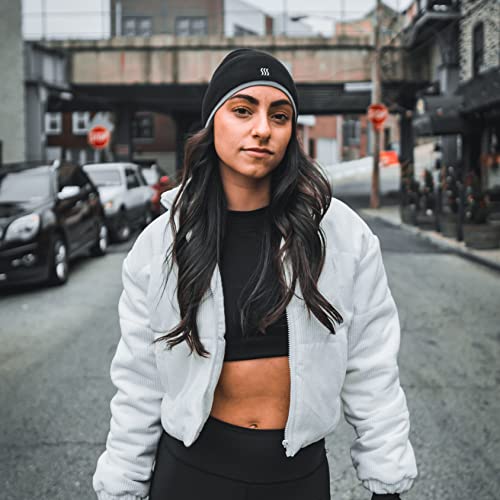 Saaka Beanie Hat. Soft & Lightweight. Running, Walking, & Exercise. Cap For Men & Women (Black) #TOP4