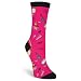 K. Bell Women's Fun Novelty Crew, Fuchsia Make up, 9-11