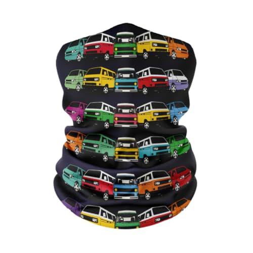 Camper Van Snood/Neck Warmer, Multicoloured T25, T4, T5, T...