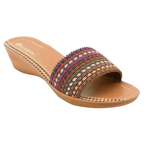 Image of inblu Stylish Fashion Slipper for Women | Comfortable | Lightweight | Anti Skid | Casual Office Footwear (SP41 BLACK)