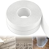 30x30mm 6M Weichsockelleiste Selbstklebend PVC Sockelleiste Selbstklebende Weichsockelleiste Flexibel Fussleisten Selbstklebend Flexible Knickleiste für Badezimmer Küche Bad (30x30mm 6M)