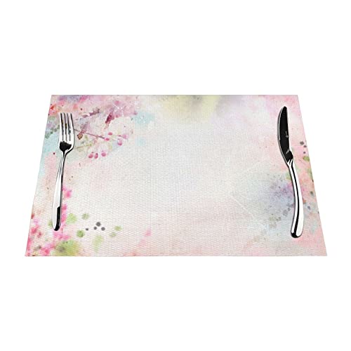 Set de table lavable anti-tache en PVC tissé pour protéger la table des brûlures - 2