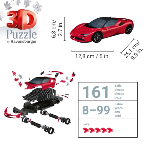 Puzzle 3D 108 pièces Ferrari : SF90 Stradale Ravensburger France - vue 10