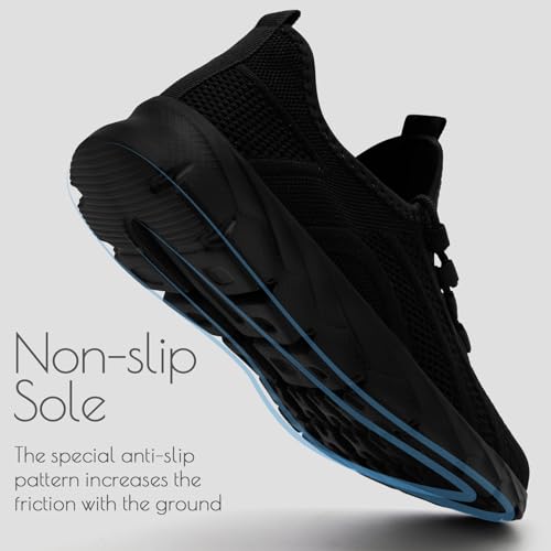 Image of Oltyutc Mens Trainers Running Walking Mesh Slip On Shoes Lightweight Comfortable Badminton Gym Tennis Sneakers Athletic