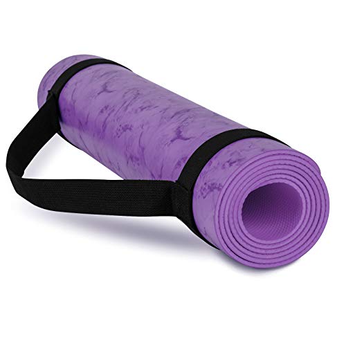 Exercise Mats for Home Workout Yoga Mats for Women Men Large Yoga Mat Non Slip 5mm Thick Yoga Mat with Straps 72