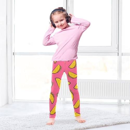 VIGTRO Girls Leggings Soft Comfortable Kids Pants for Yoga Dancing Sports Size 4T-10T2