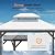 Modern Shade Hardtop Gazebo 10' x 12' with 4 LED Lights, Outdoor Gazebo with Galvanized Steel Double Roof?Four Seasons Pavilion with USB Charging Port Deck, Netting and Curtains for Patios