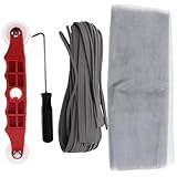 DIYEAH 1Set Window Screen Repair Kit with Spline Mesh Rollers Hook Easy DIY Tool for Window Screen Replacement and Maintenance Convenient Repair Accessory