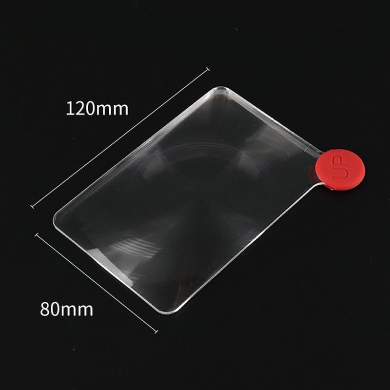 Miniatura 7 de Lupa de bolsillo 3X, lente Fresnel portátil, hoja de aumento pequeña, iniciador de fuego de tarjetas, herramientas de aprendizaje de picnic al aire