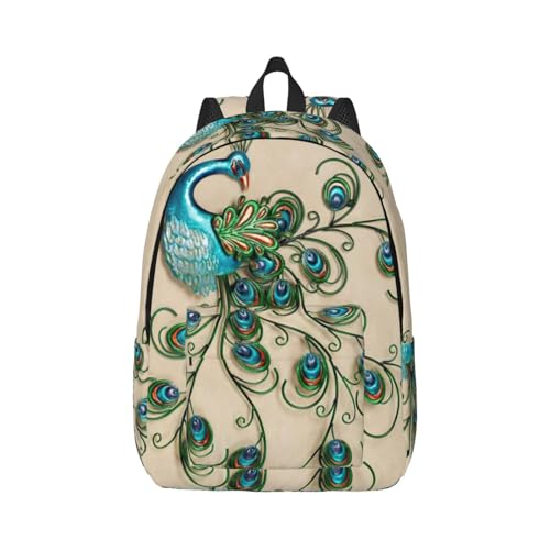 Sac à dos d'infirmière pour ordinateur portable EdWal avec motif paon élégant pour femme