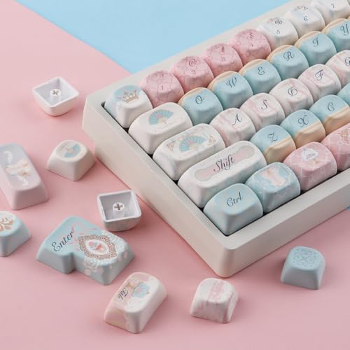Touches en PBT Tsungup MOA au design rococo élégant pour clavier gamer