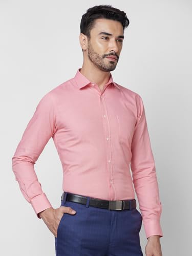 Image of Park Avenue Slim Fit Pure Cotton Checks Pattern Semi Cutaway Collar Formal Shirt