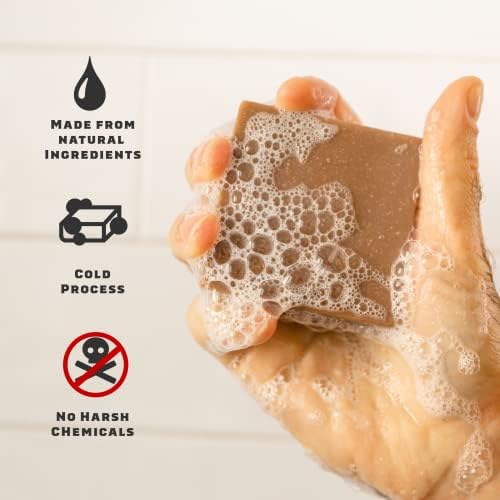 Dr. Squatch Men's Soap Sampler Pack (3 Bars)  Pine Tar, Cedar Citrus, Nautical Sage  Natural Manly Scented Organic Soap for Men (3 Bar Bundle Set)